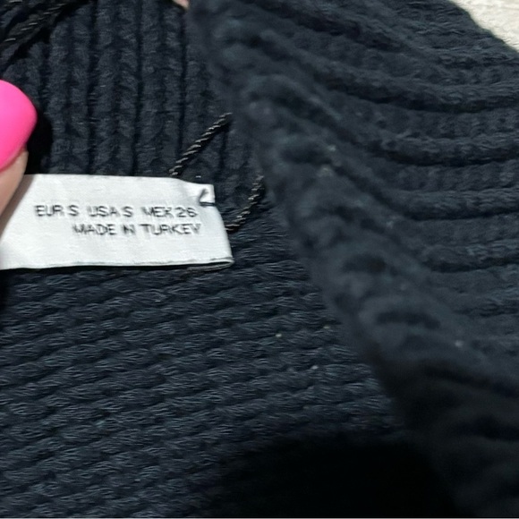 Striped Navy and White Women's Sweater - Picture 5 of 5